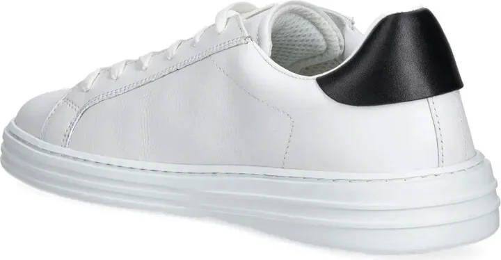 Logo-Plaque Leather Sneakers - Image 3