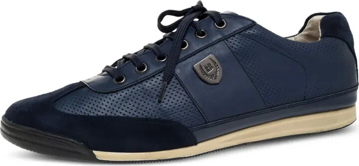 Logo-Plaque Leather Sneakers - Image 2