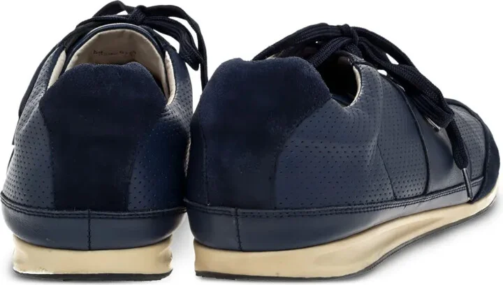 Logo-Plaque Leather Sneakers - Image 4