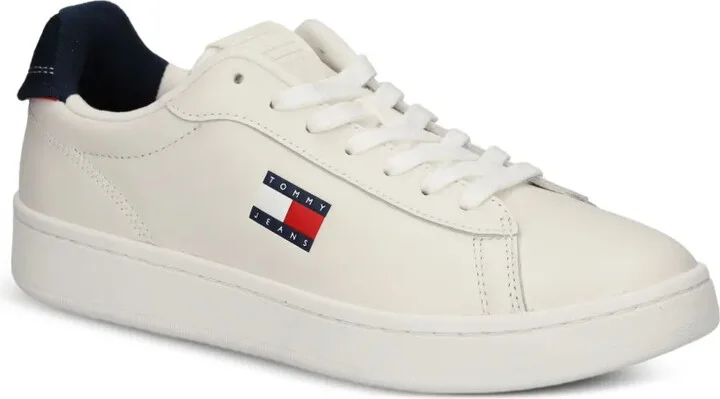 Logo-Plaque Leather Sneakers - Image 2