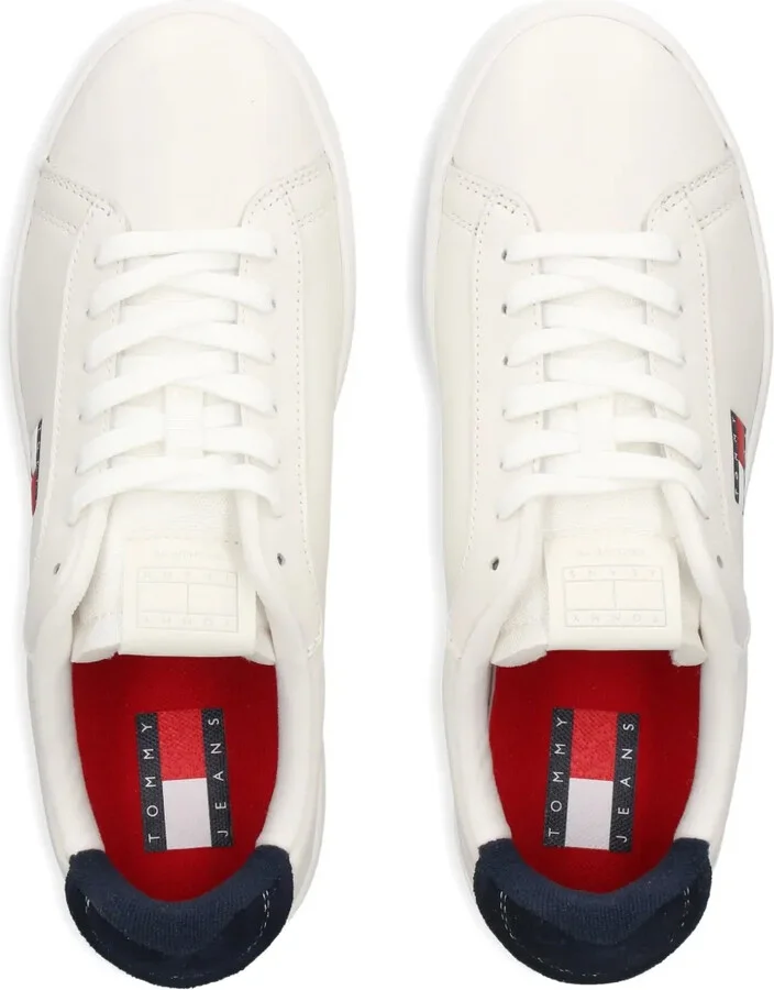 Logo-Plaque Leather Sneakers - Image 3