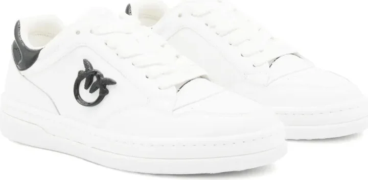 Logo-Plaque Leather Sneakers - Image 2