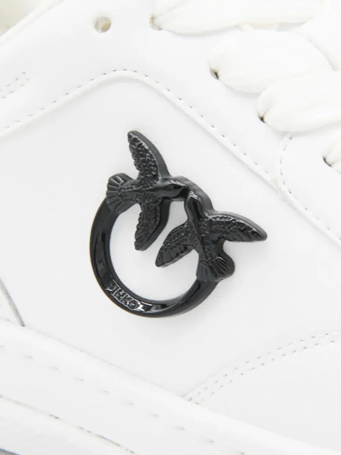 Logo-Plaque Leather Sneakers - Image 4