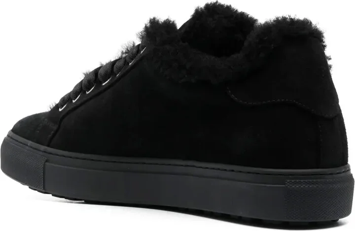 Logo-Plaque Leather Sneakers - Image 3