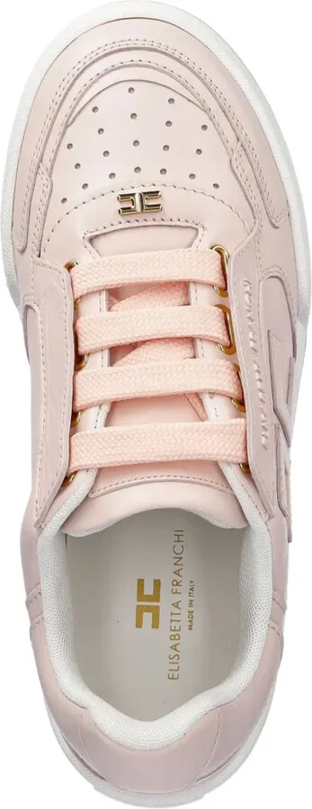 Logo-Plaque Leather Trainers - Image 3