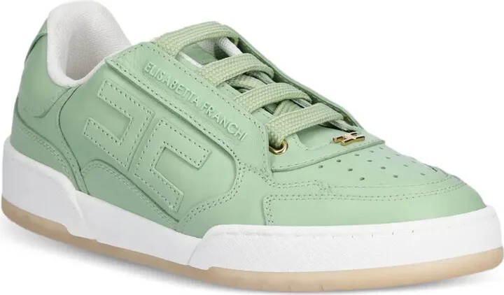 Logo-Plaque Leather Trainers - Image 2