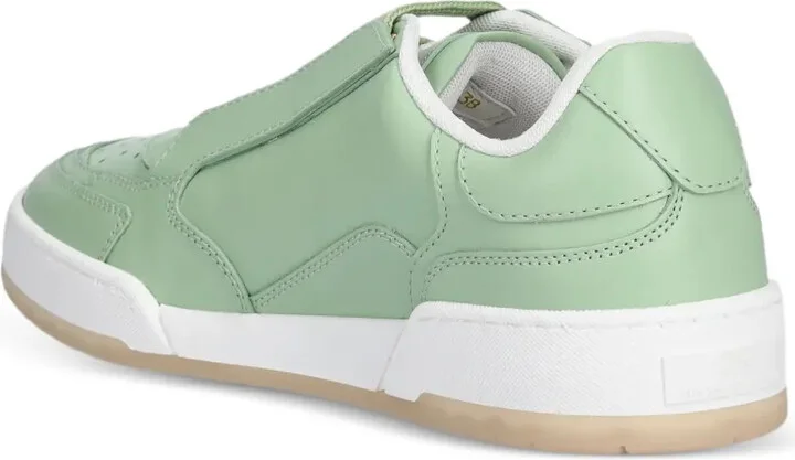 Logo-Plaque Leather Trainers - Image 4