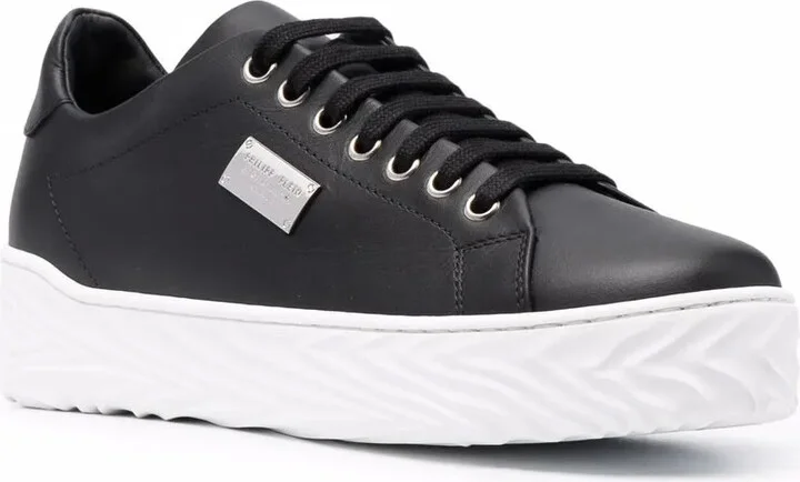 Logo-Plaque Low-Top Sneakers - Image 2