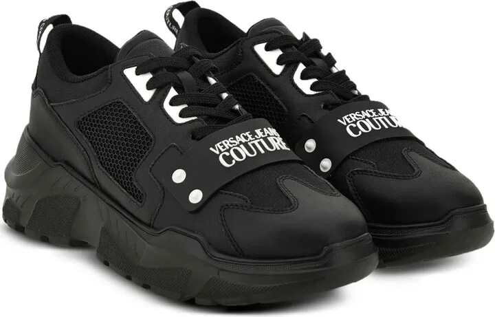 Logo-Plaque Mesh Sneakers
