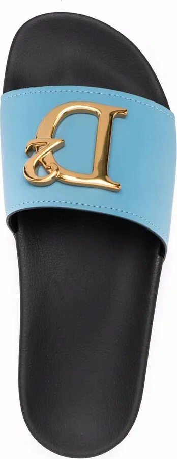 Logo-Plaque Open-Toe Slides - Image 4