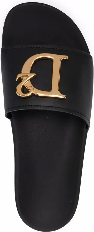 Logo-Plaque Open-Toe Slides - Image 4