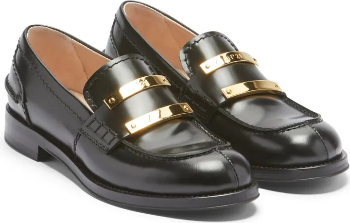 Logo-Plaque Panelled Loafers - Image 2