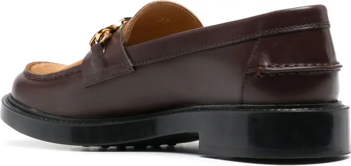Logo-Plaque Panelled Loafers - Image 3
