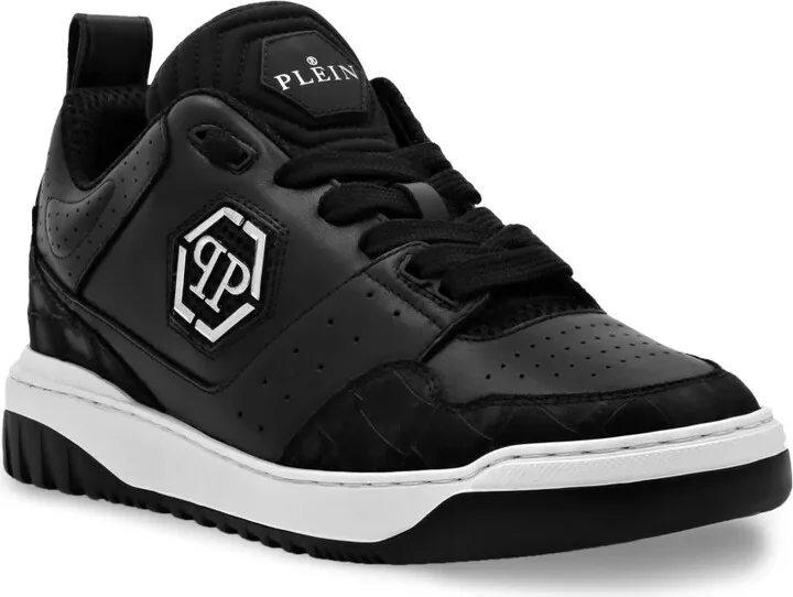 Logo-Plaque Panelled Sneakers - Image 2