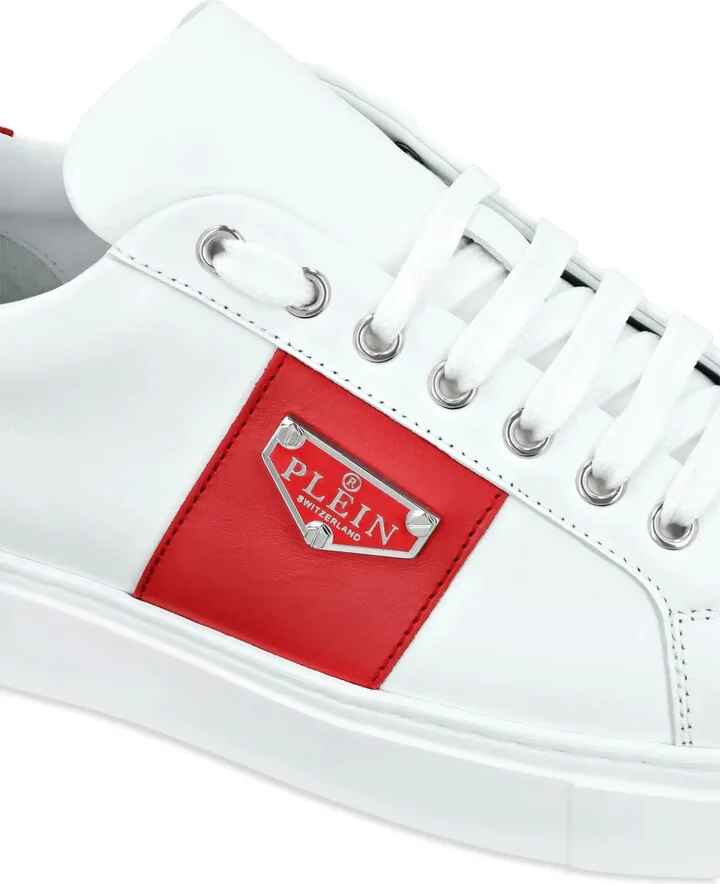 Logo-Plaque Panelled Sneakers - Image 4