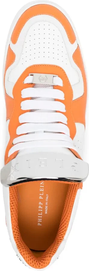 Logo-Plaque Panelled Sneakers - Image 4