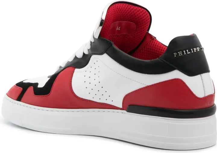 Logo-Plaque Panelled Sneakers - Image 3