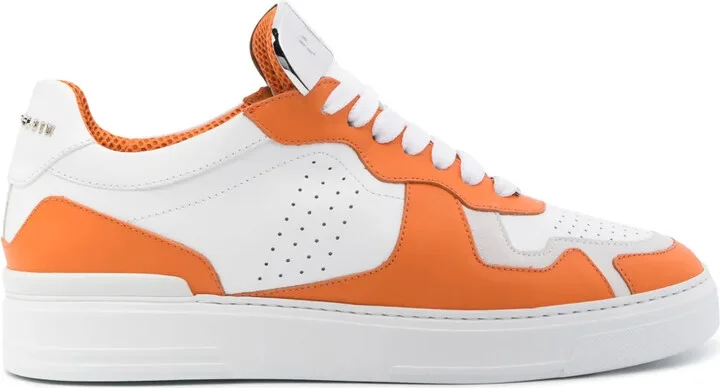 Logo-Plaque Panelled Sneakers
