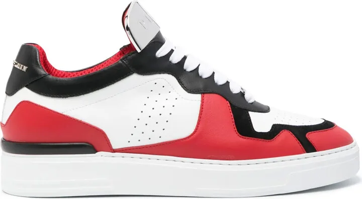 Logo-Plaque Panelled Sneakers