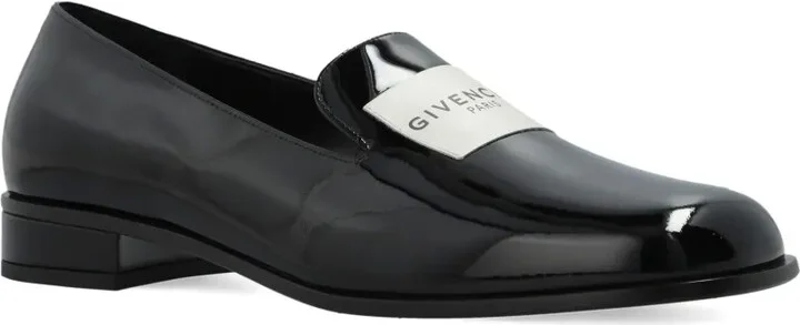 Logo-Plaque Patent Leather Loafers - Image 2