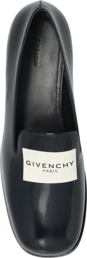 Logo-Plaque Patent Leather Loafers - Image 4