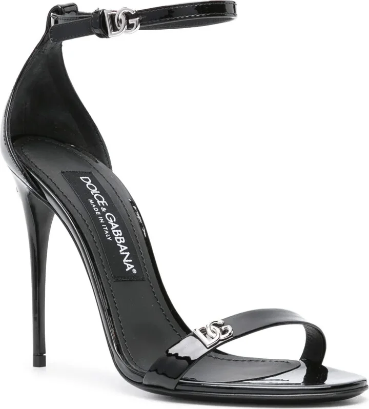 Logo-Plaque Patent Sandals - Image 2