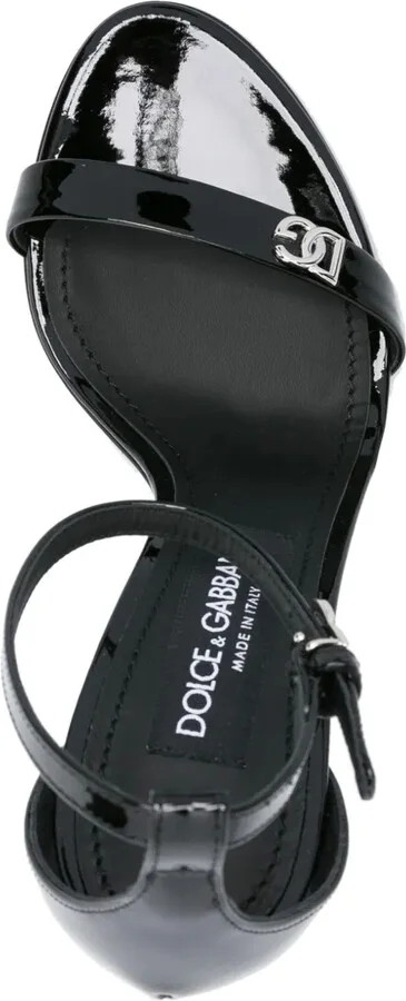 Logo-Plaque Patent Sandals - Image 4