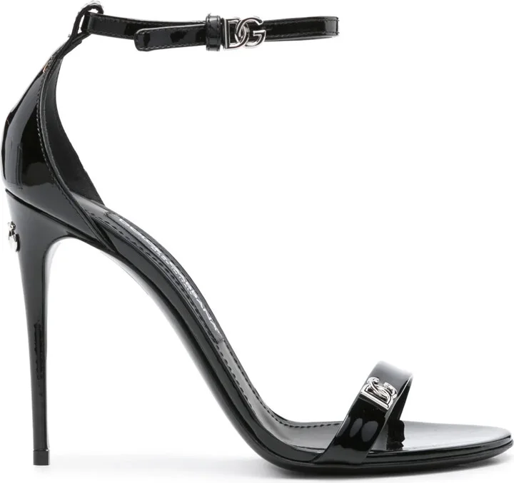 Logo-Plaque Patent Sandals