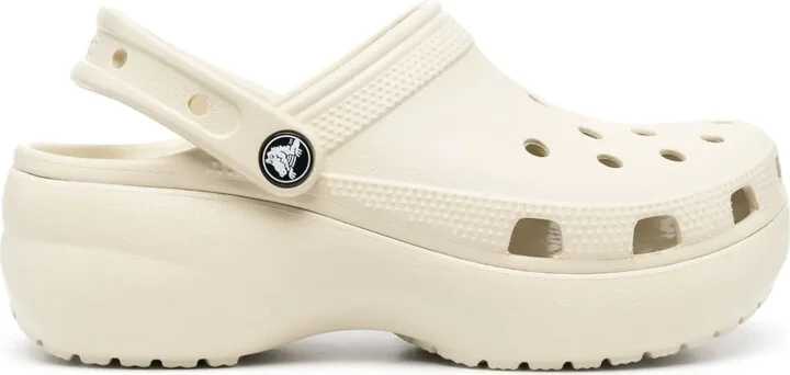Logo-Plaque Platform Clogs