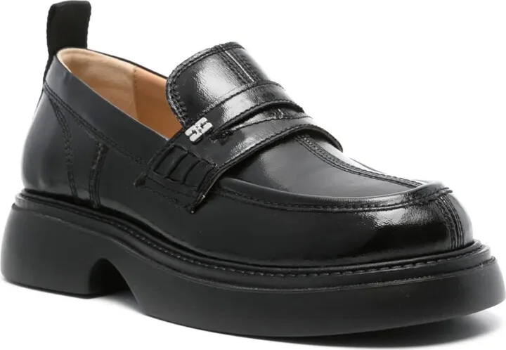 Logo-Plaque Platform Loafers - Image 2