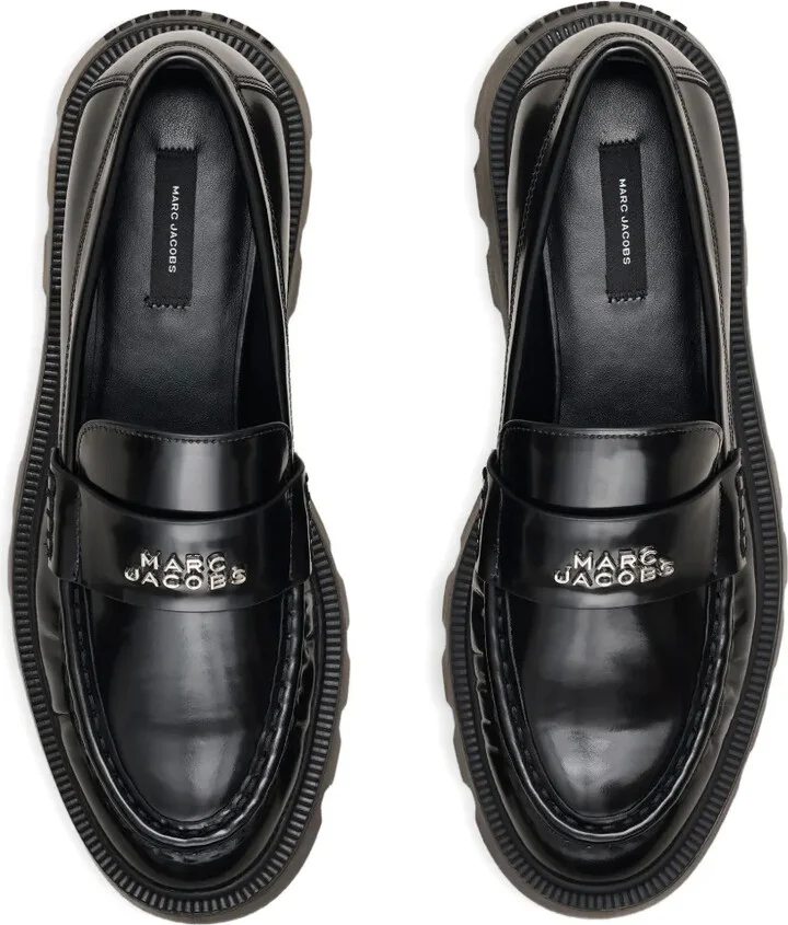 Logo-Plaque Platform Loafers - Image 4