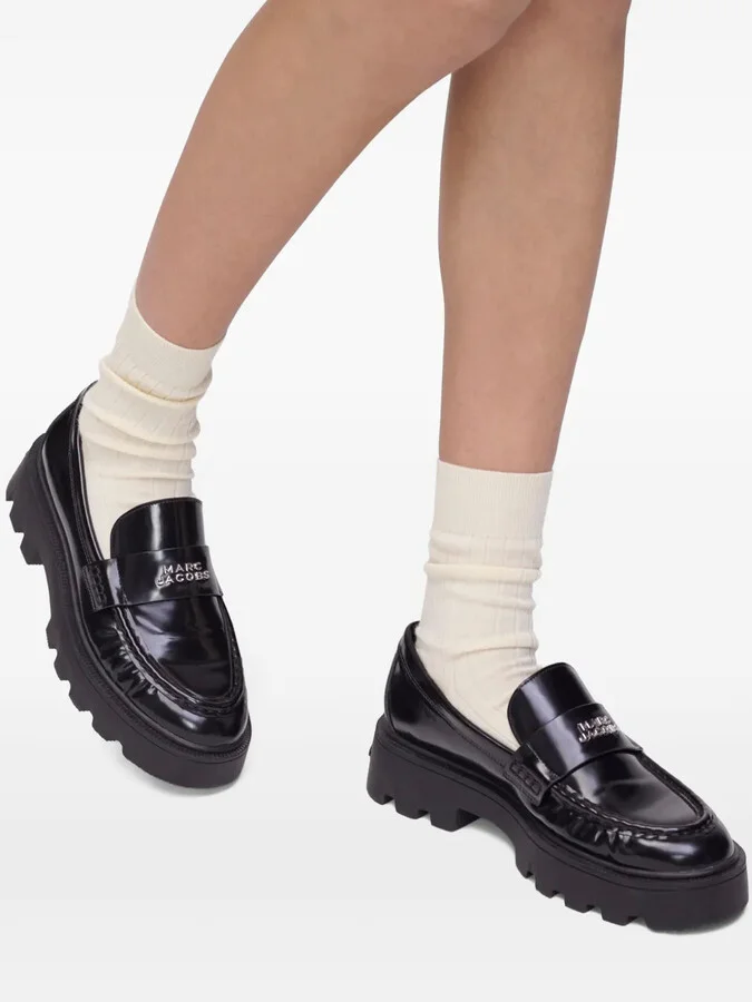 Logo-Plaque Platform Loafers - Image 5