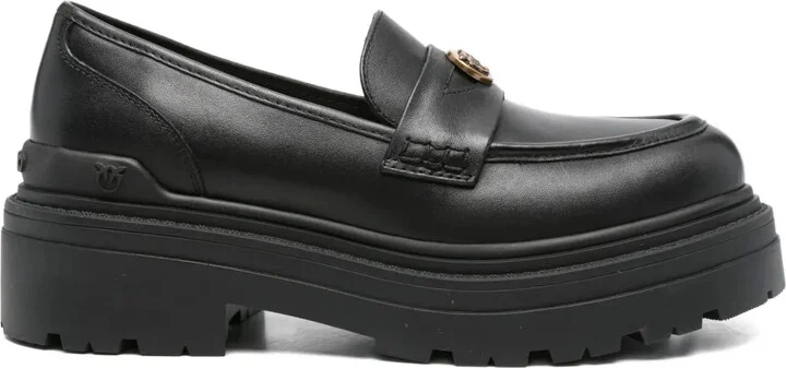 Logo-Plaque Platform Loafers