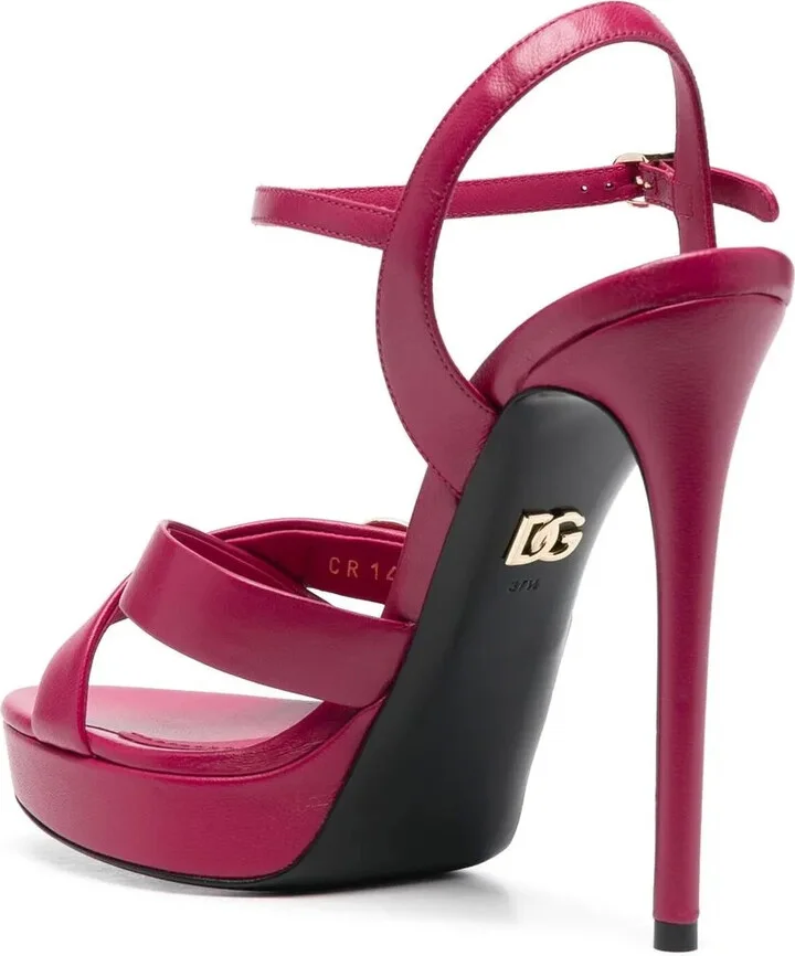 Logo-Plaque Platform Sandals - Image 3