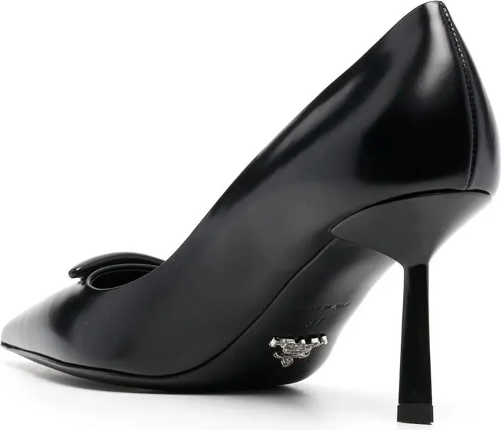 Logo-Plaque Pointed-Toe Pumps - Image 3