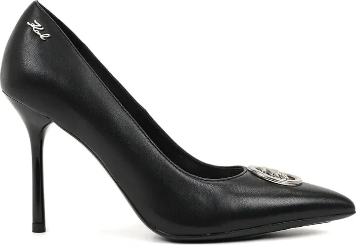 Logo-Plaque Pointed-Toe Pumps