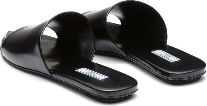 Logo Plaque Pointed-Toe Sandals - Image 3