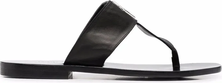Logo Plaque Sandals