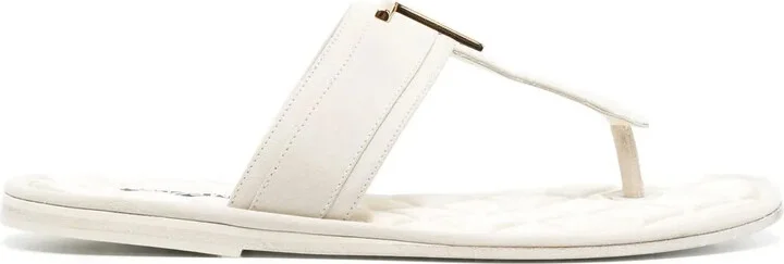 Logo-Plaque Sandals