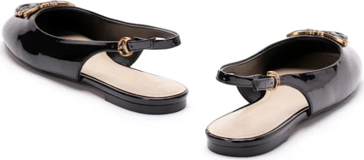 Logo-Plaque Slingback Ballerina Shoes - Image 3