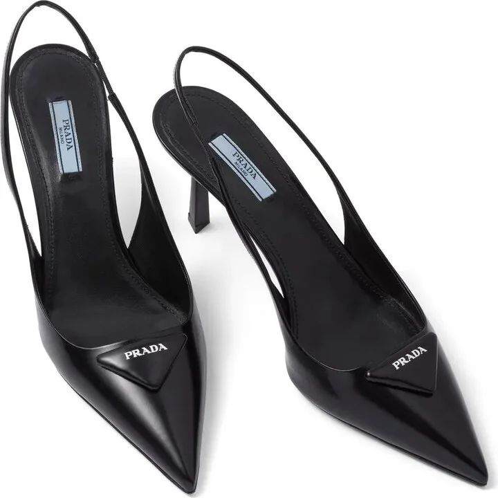 Logo-Plaque Slingback Pumps - Image 4