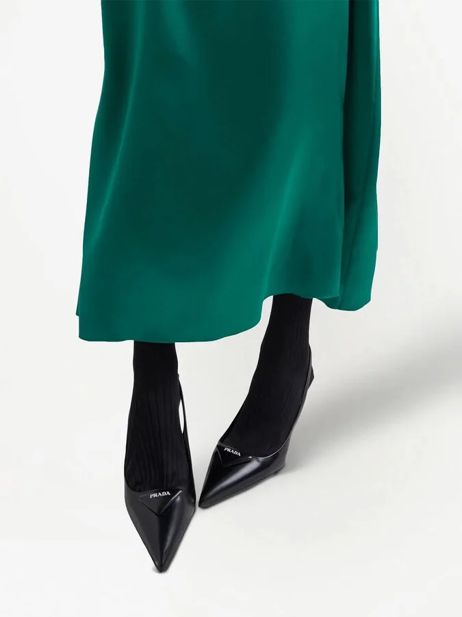 Logo-Plaque Slingback Pumps - Image 5