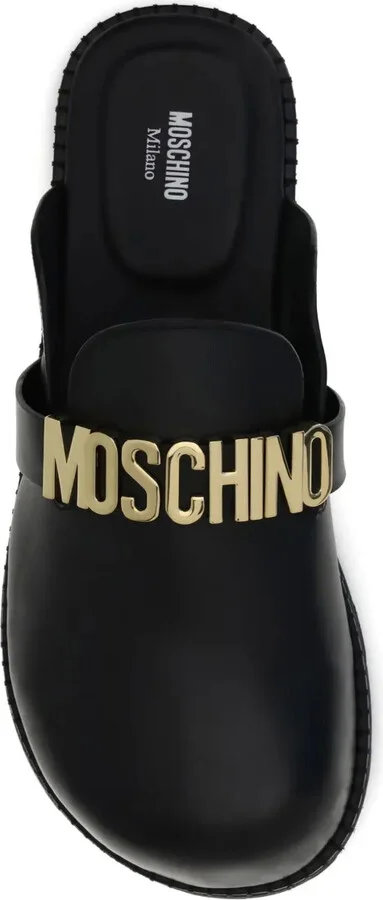 Logo-Plaque Slip-On Mules - Image 4