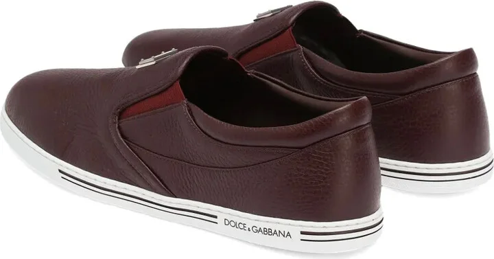 Logo-Plaque Slip-On Sneakers - Image 3