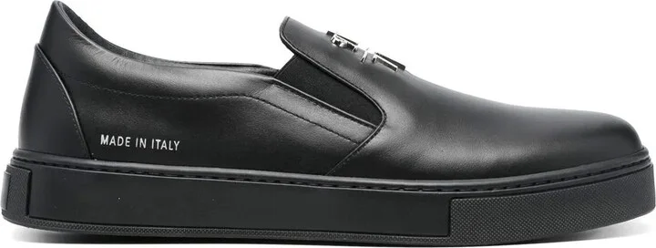 Logo-Plaque Slip-On Sneakers