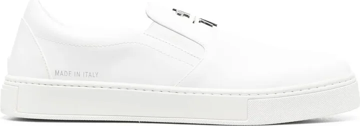 Logo-Plaque Slip-On Sneakers