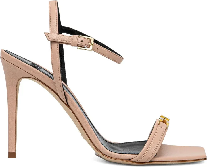 Logo-Plaque Stiletto Sandals