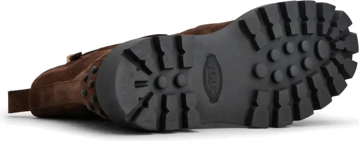 Logo-Plaque Suede Ankle Boots - Image 4