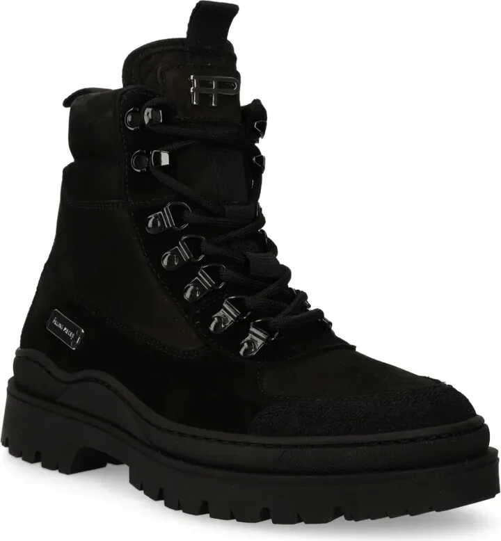 Logo-Plaque Suede Boots - Image 2
