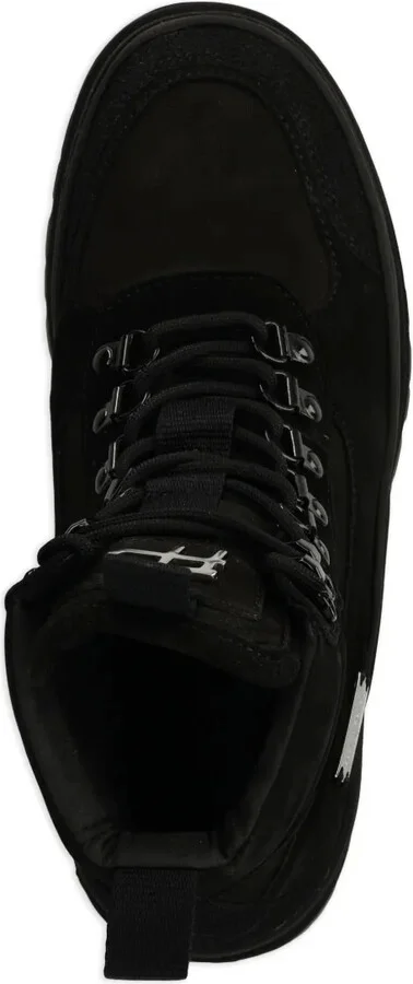 Logo-Plaque Suede Boots - Image 4
